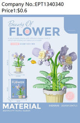 Color box orchid potted blocks 218PCS